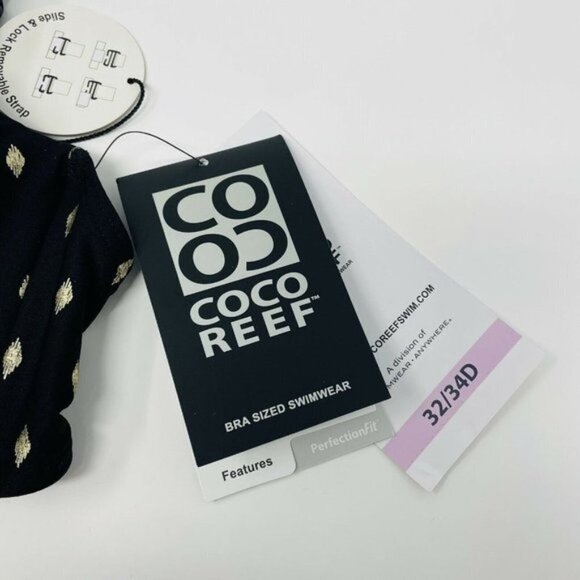 Coco Reef 32/34D Multi-Way Printed Bikini Top 346 - Picture 6 of 7